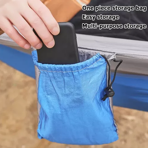 Outdoor Camping Hammock Lightweight 260x140cm Portable Travel Grey