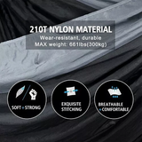 Outdoor Camping Hammock Lightweight 260x140cm Portable Travel Grey