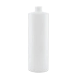 1x 500ml Clear HDPE Round Bottle + 28/410 Caps - Empty Plastic Food Storage