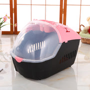 Small Portable Travel Pet Crate in Pink Colour