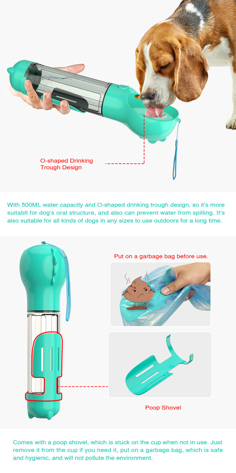 4 in 1 Portable Pet Feeder