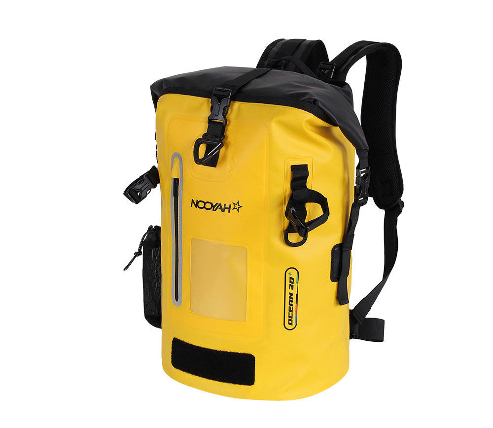 NOOYAH IPX8 Waterproof Bike Cycle Outdoor Sports Backpack Double-Layer Waterproof Bag YELLOW