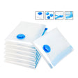 6 Pcs Set Vacuum Storage Bags Space Saver Seal