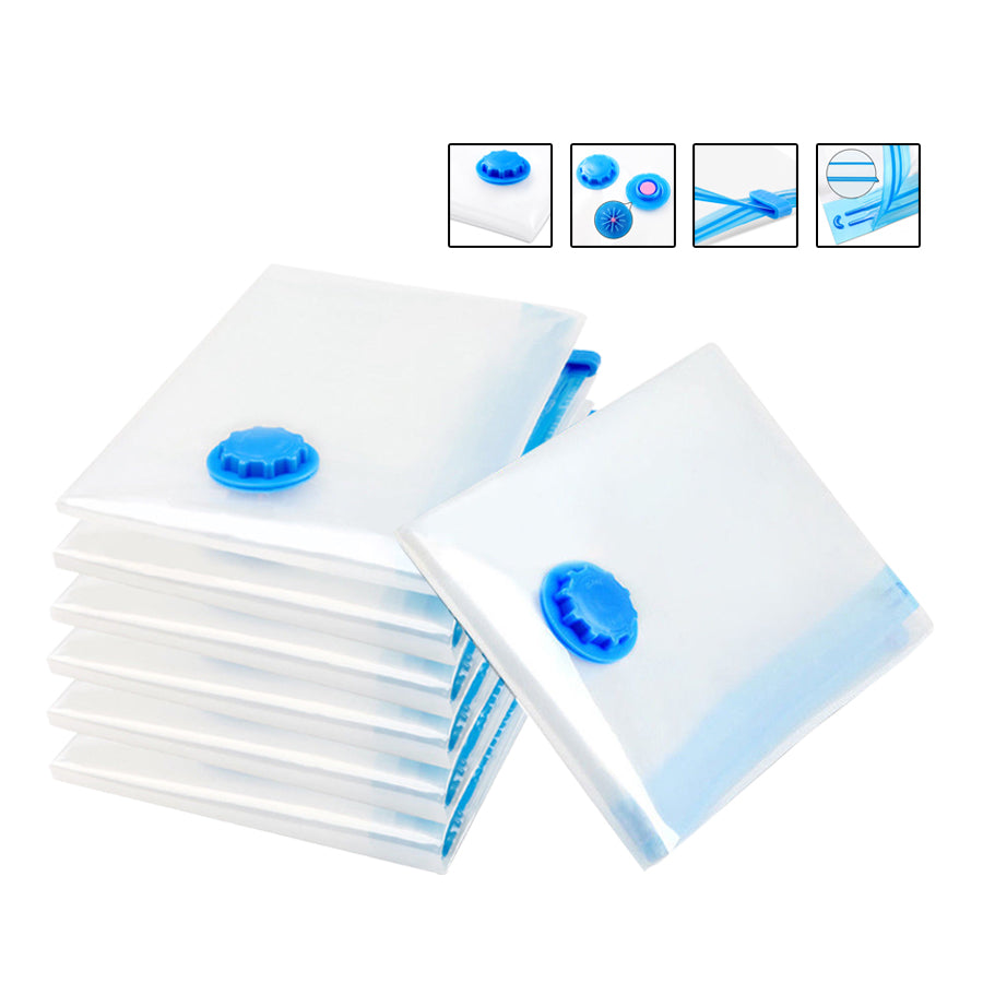 6 Pcs Set Vacuum Storage Bags Space Saver Seal