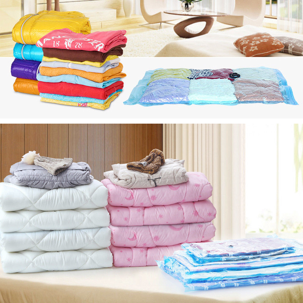 6 Pcs Set Vacuum Storage Bags Space Saver Seal
