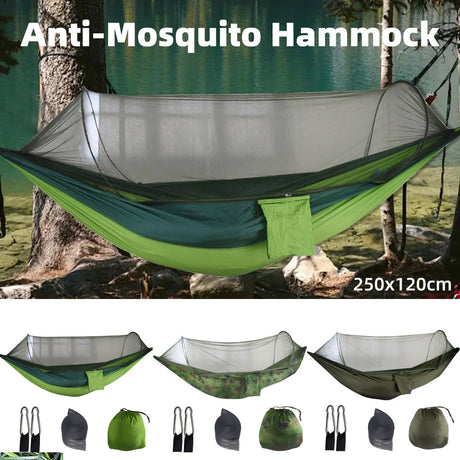 mosquito hammock tent Hammock Tent Outdoor Double Portable Multi-Functional Waterproof Hammo – TG