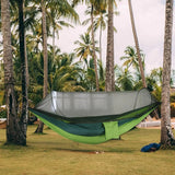 Camping Hammock Tent Set Double Outdoor Hanging Bed With Mosquito Net For Travel - Camouflage