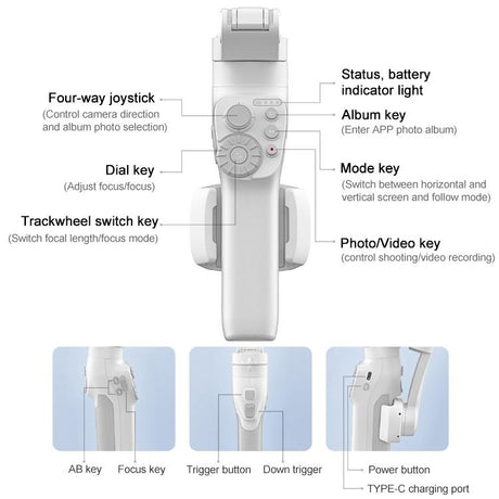 Vimble 3 Handheld Stabilizer - Three-Axis Gimbal With Anti-Shake Technology