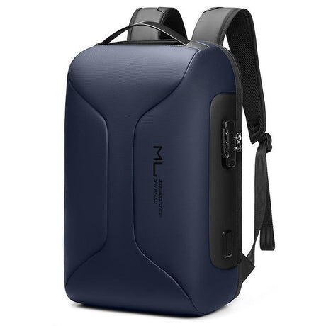Large Capacity Waterproof Laptop Backpack with Usb Port for Business Travel - Light Grey