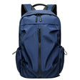Blue Business Casual Laptop Backpack with USB Charging Port - Travel, Work, and Student Use