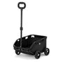 Black Compact Foldable Pet Stroller for Dogs and Cats - Lightweight Travel Pushchair for Small Pets, Teddy Dogs, and Cats - Portable and Collapsible Pet Buggy for Outdoor Adventures