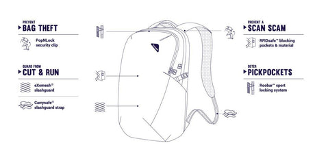 Pacsafe Vibe 25 anti-theft backpack