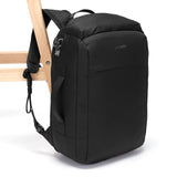 Pacsafe Vibe 28L anti-theft commuter backpack, JET BLACK