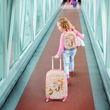 2 Pieces Kids Luggage Set with Handles and Spinner Wheels