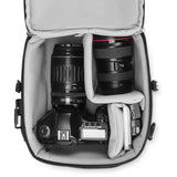 Pacsafe Camsafe LX8 Camera shoulder bag Black, open compartment