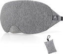 Cotton Sleep Mask - Light Blocking Sleep Eye Mask Includes Travel Pouch