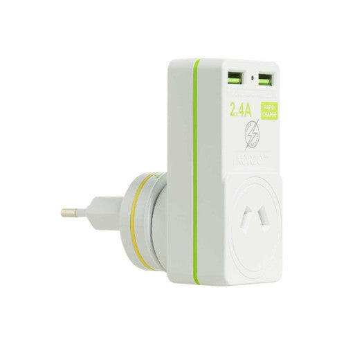 Stay Connected with an Adaptor Plug with USB Ports – Perfect for Travel