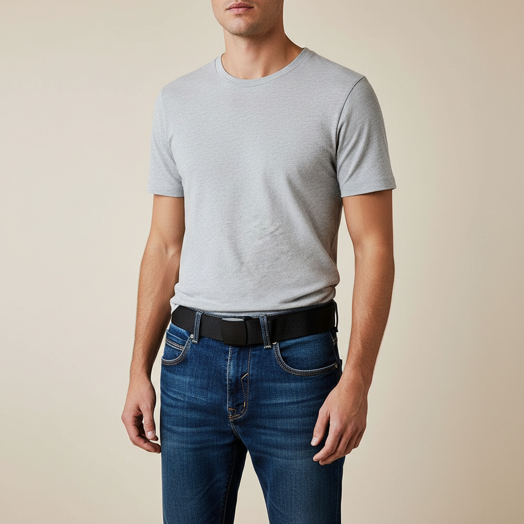 Lifestyle shot — belt worn at waist