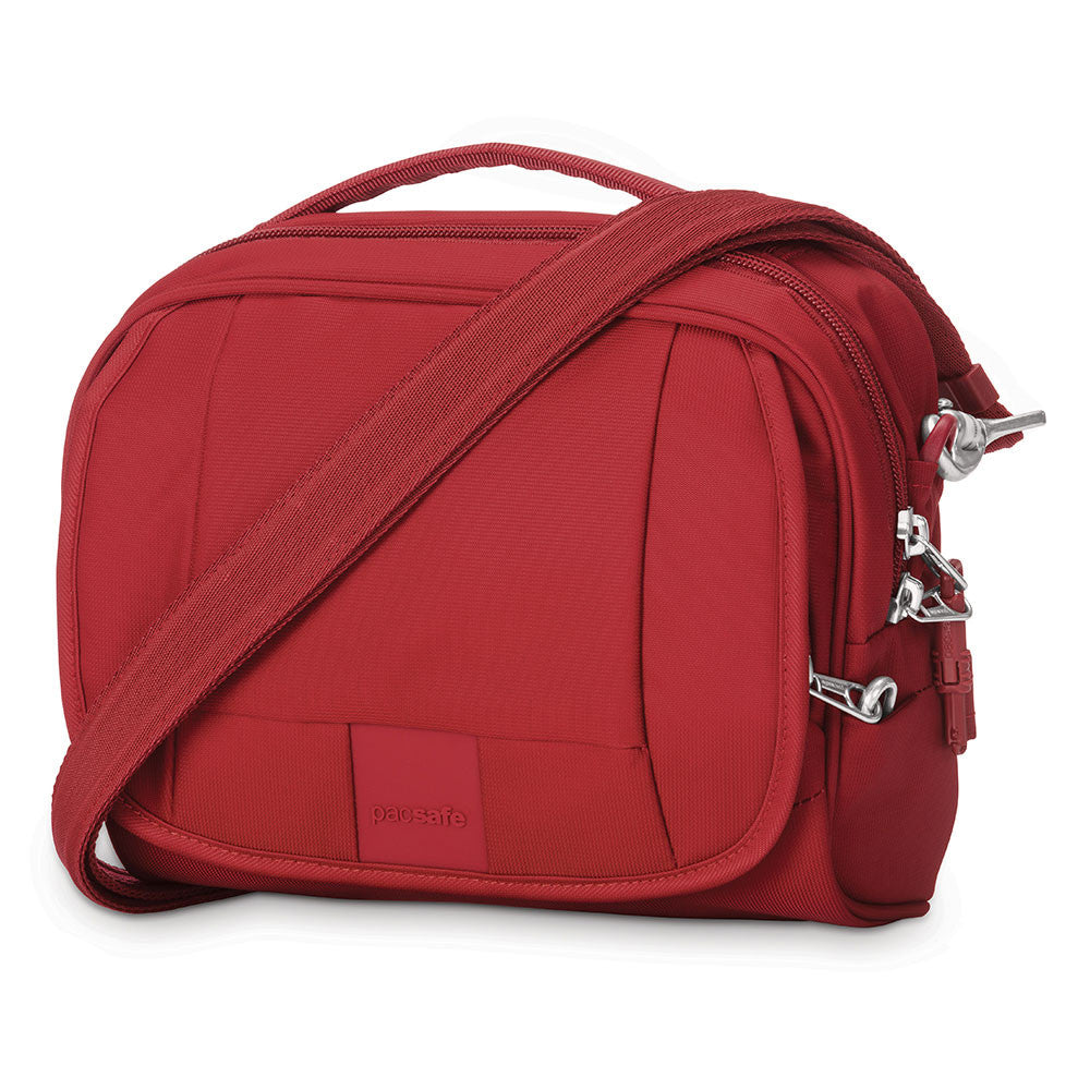 Pacsafe Metrosafe 140 compact shoulder bag, Vintage Red
