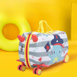 Wanderlite 17" Kids Ride On Luggage Children Suitcase Trolley Travel