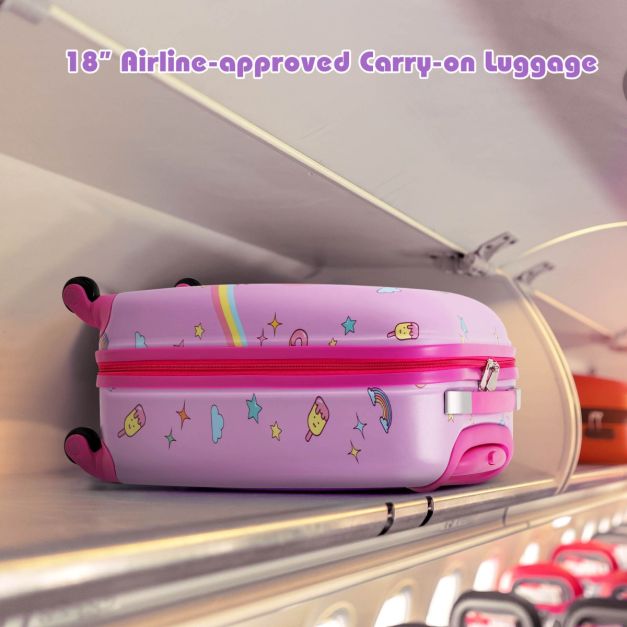 5 In 1 Kids Luggage Set with Backpack and Neck Pillow