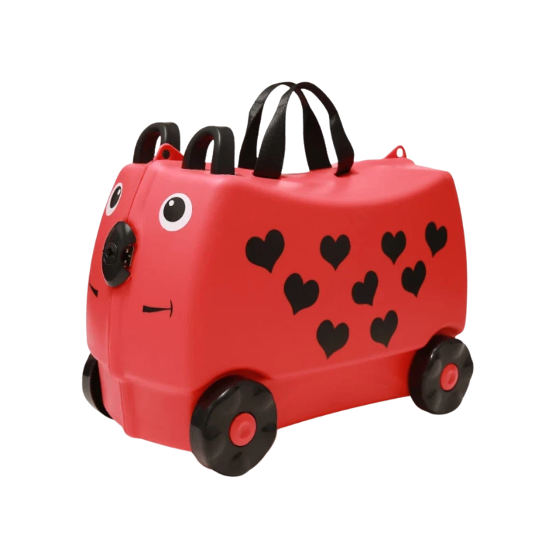 18L Kids Ride on Trolley Luggage with Straps and Handles