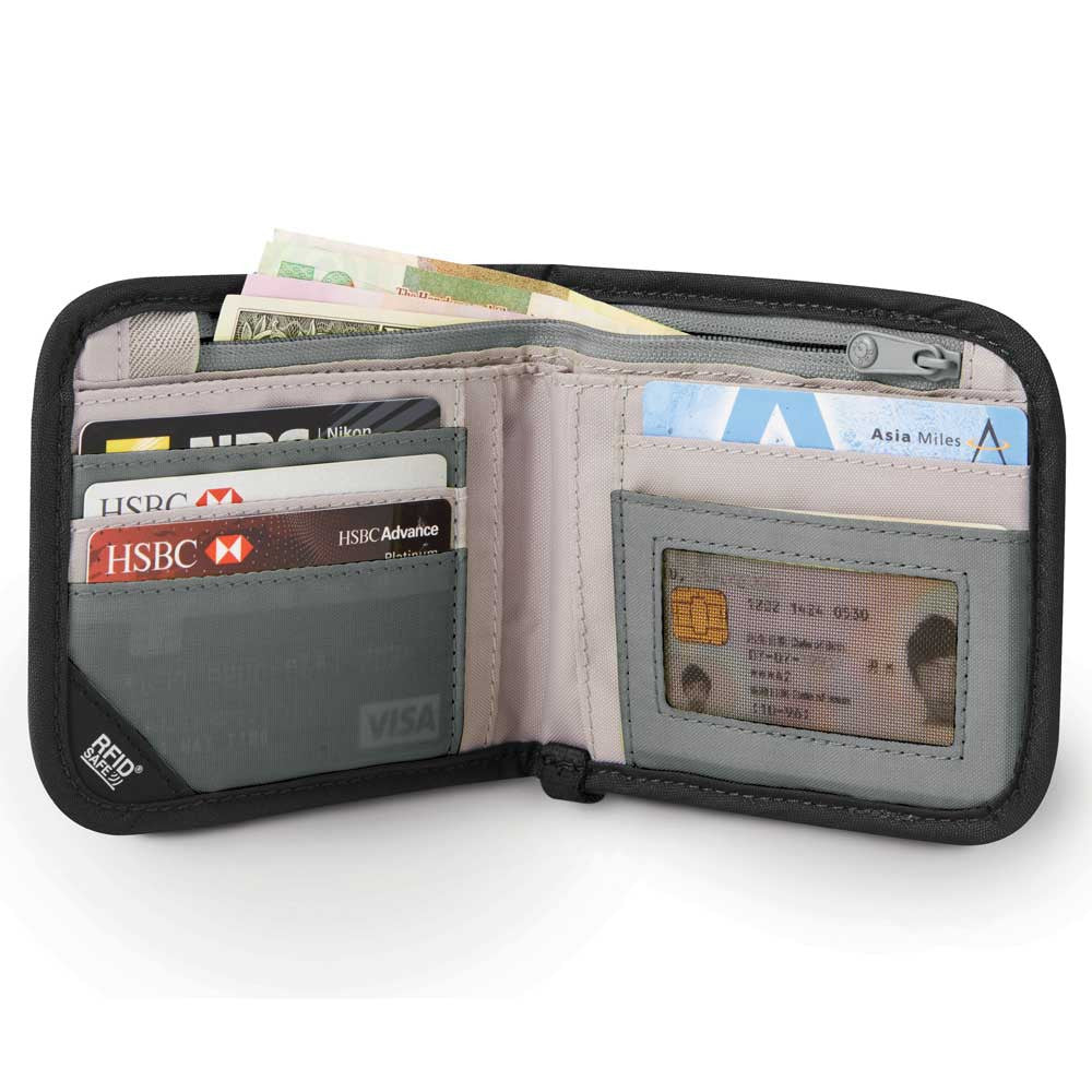 Pacsafe RFID-safe V100 RFID-blocking bi-fold wallet