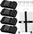 4 Pack Adjustable Luggage Strap with Combination Lock – 200cm