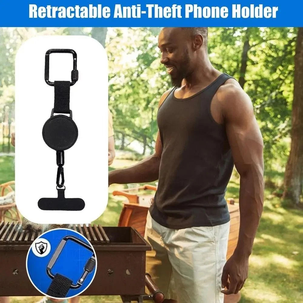 Retractable Anti-Theft Phone Holder Cellphone Lanyard