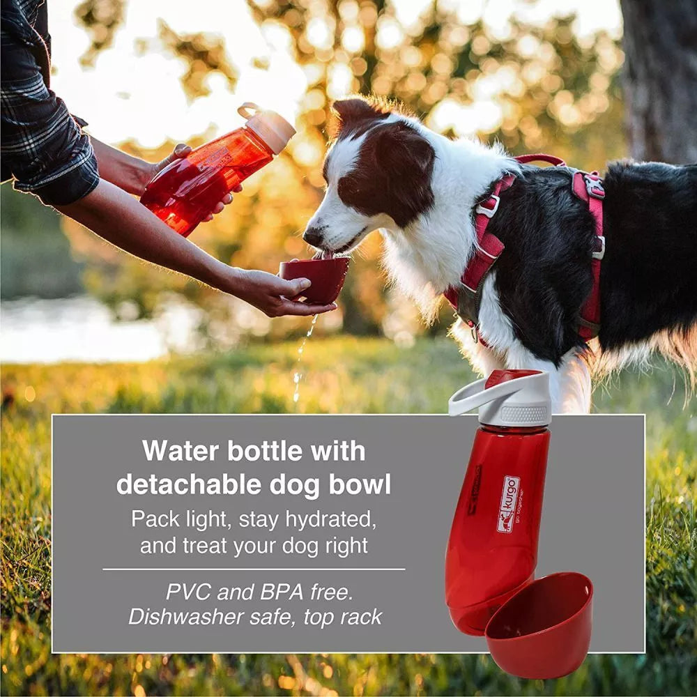 750ml Gourd Bottle with Detachable Dog Bowl