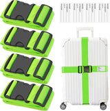 4 Pack Adjustable Luggage Strap with Combination Lock – 200cm