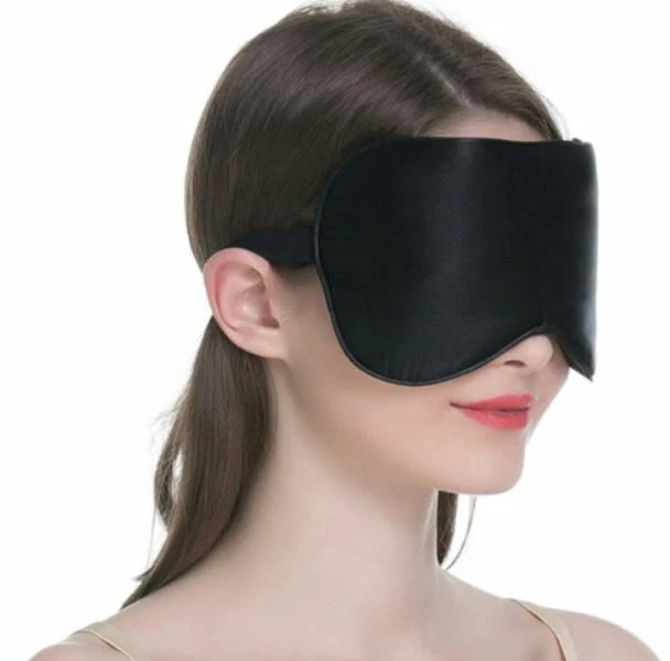 100% Silk Sleeping Sleep Mask – Luxury Eye Cover for Travel & Home