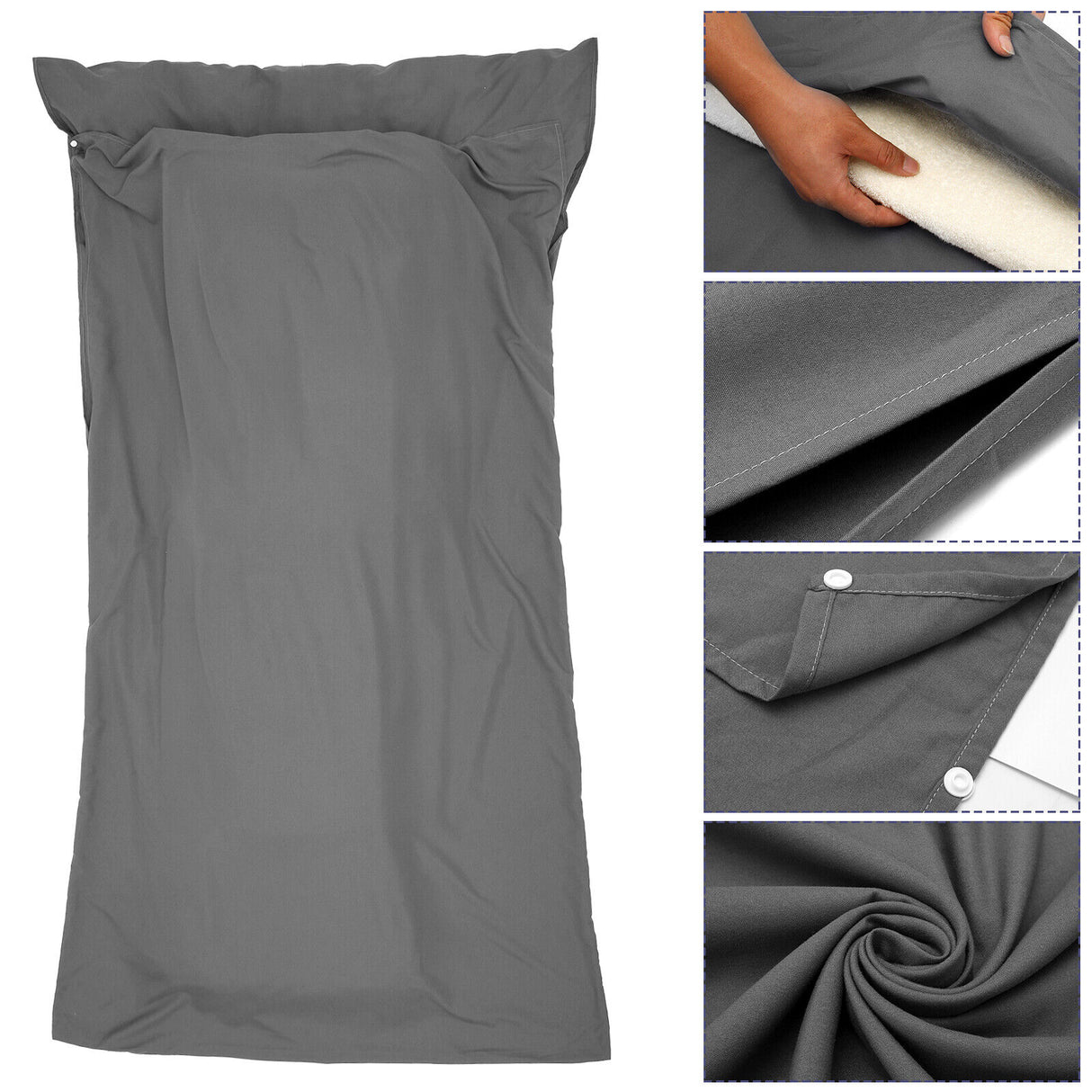 Waterproof Sleeping Bag Liner in Grey Colour