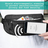 RFID Money Belt for Travel - Waterproof Waist Pouch