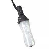 Transparent Folding Umbrella Clear Travel Compact Rain Protection Gear