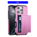Iphone 17 16 16e 15 14 13 12 Pro Max Plus Case Wallet Card Holder Shockproof