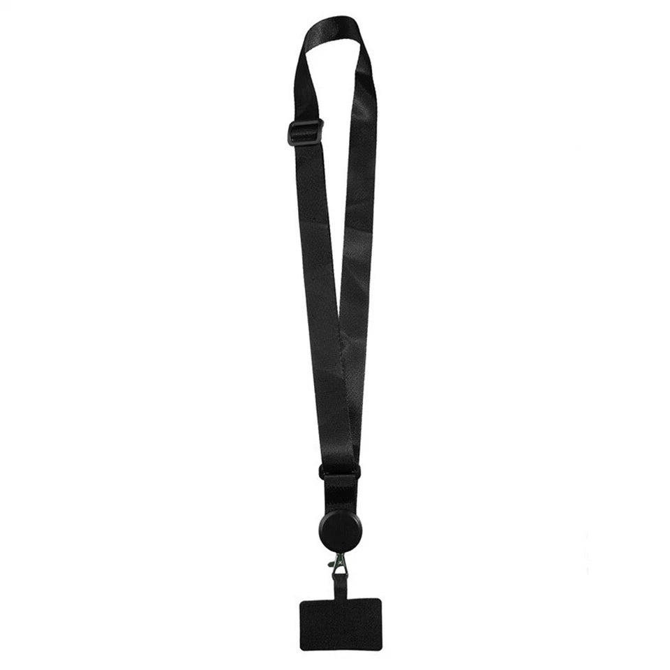 Universal Mobile Phone Lanyard Adjustable Crossbody Hanging Neck Strap W/Patch