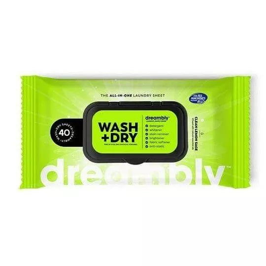 40 Natural Biodegradable Travel Washing Sheets