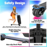 2-in-1 Kids Foldable Scooter Suitcase Ride On Luggage with Wheels