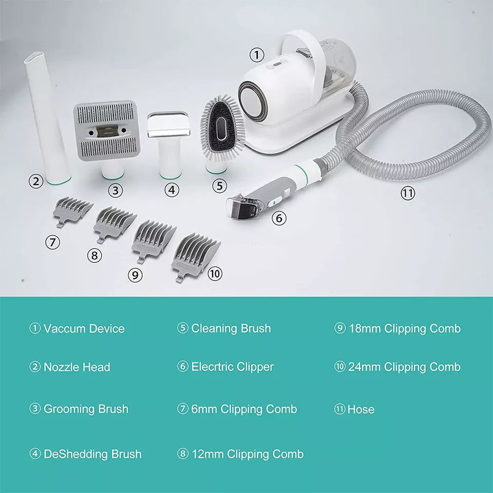 All in one Electric Pet Grooming Vacuum Kit