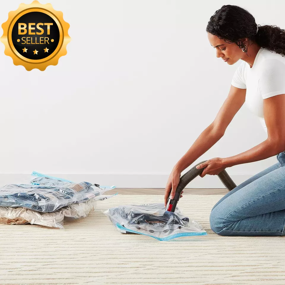 Medium 5 Pack Reusable Vacuum Storage Bag