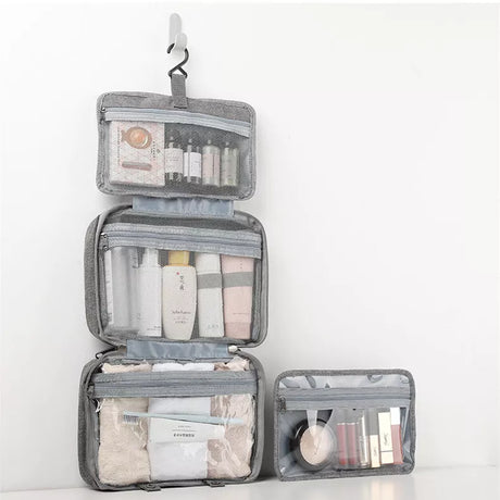 Large Hanging Hook Toiletry Bag - Multiple Colours