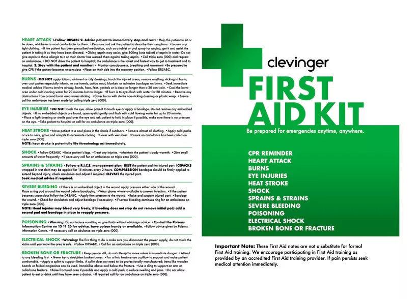 Emergency First Aid Kit Medical Travel Workplace Family Safety