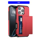 Iphone 17 16 16e 15 14 13 12 Pro Max Plus Case Wallet Card Holder Shockproof