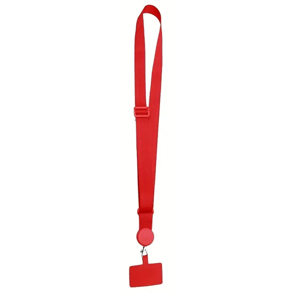 Universal Mobile Phone Lanyard Adjustable Crossbody Hanging Neck Strap W/Patch