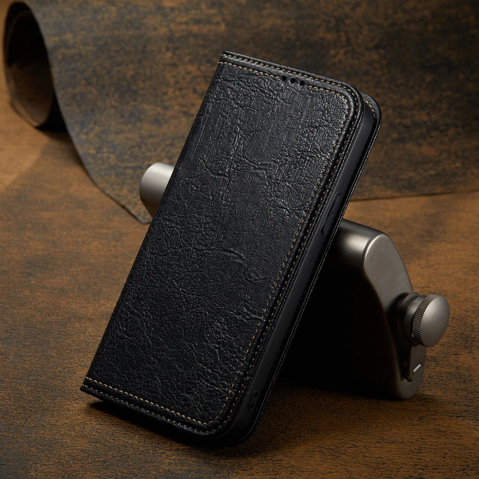 For iPhone 17 16 15 14 13 12 11 Pro Max Air Plus X SE Wallet Case Leather Cover