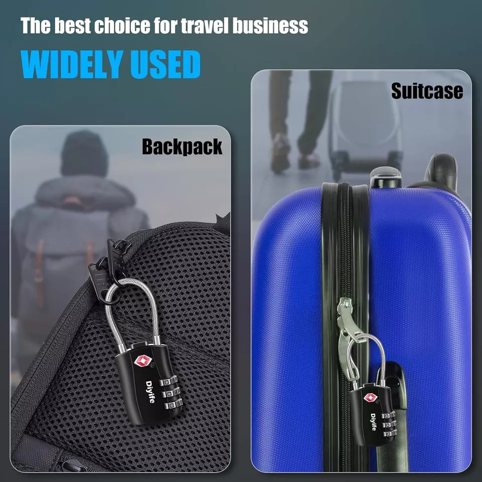 TSA Newest Approved Waterproof Travel Security Lock