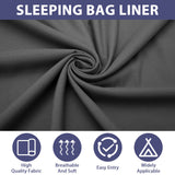 Waterproof Sleeping Bag Liner in Grey Colour