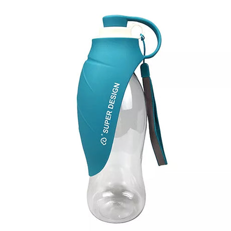 420ML Curved Travel Portable Dog Dispenser with Built-In Scoop & Strap