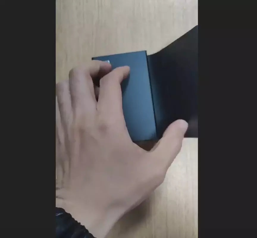 Foldable Pop Up Card Wallet Holder - RFID Blocking, Magnetic Closure